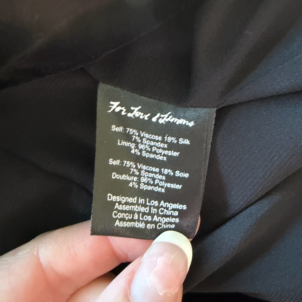 For Love And Lemons Viva Velvet Black Elegant Women's Jacket - Picture 9 of 9
